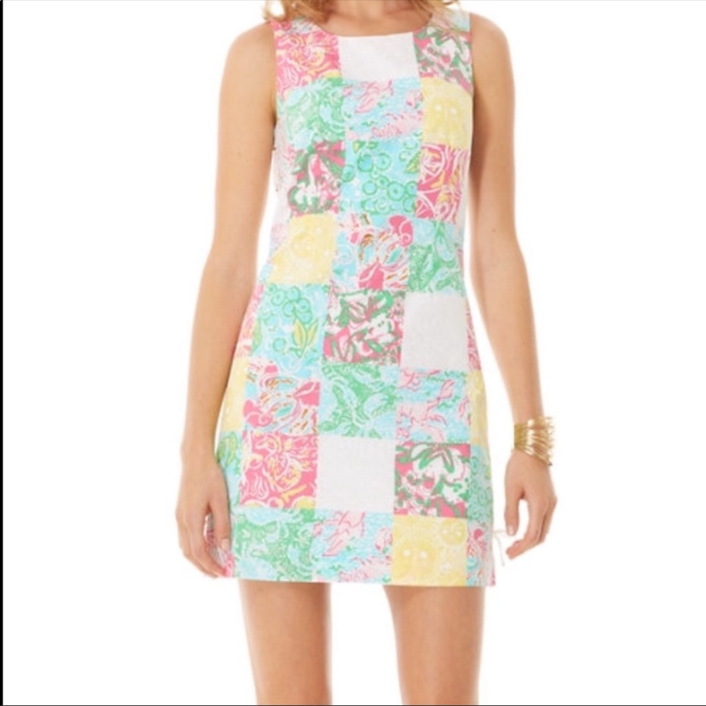 Lilly Pulitzer Patchwork Delia Shift Dress